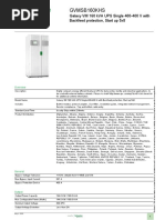 Gvmsb160Khs: Product Data Sheet