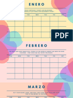 Calendario 2021 de Colores