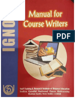 Manual For Course Writers PDF