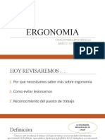 ERGONOMIA .Prevención de Lesiones Musculo Esqueléticas