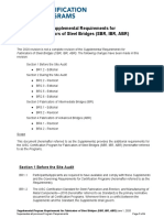 Supplemental Requirements For Fabricators of Steel Bridges (SBR, IBR, ABR)