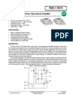 PA01 - PA73: Power Operational Amplifier