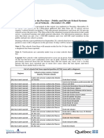 Quebec Schools With Confirmed Cases of COVID-19