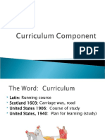 Curriculum Component