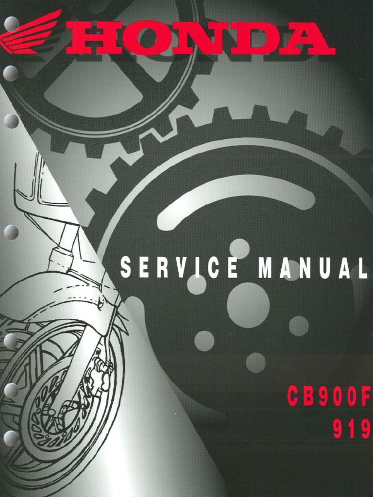 Honda Cb900 F Hornet 02-03 Service Manual Eng by Mosue | PDF