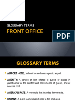 Front Office Glossary Terms