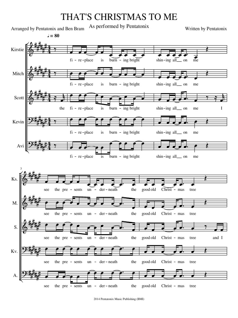 Thats Christmas To Me - PTX | PDF | Music Of The Southern United States ...
