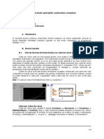 Instrumente Virtuale Destinate Aplicaţiilor Matematice Complexe