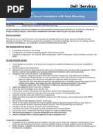 Service Description: Poweredge Basic Server Installation With Rack Mounting