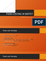 Food Costing in Buffet