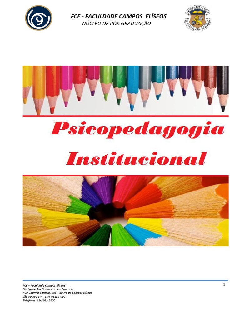 PPT - A PSICOPEDAGOGIA INSTITUCIONAL EDUCACIONAL PowerPoint