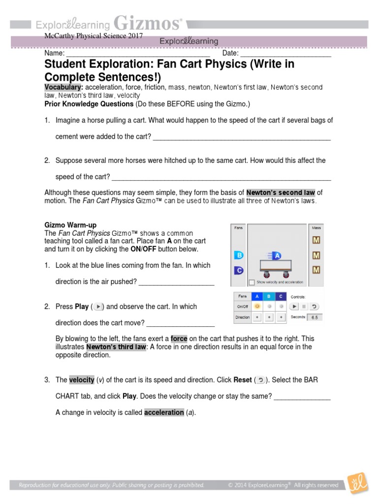 Fancart Acceleration 2017 1 Pdf Force Mass Fancart Acceleration 2017 1 Pdf Force Mass