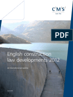 Annual Review of English Construction Law Developments: An International Perspective (June 2013)