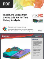 Import of Arc Bridge From Civil To GTS NX For Time History Analysis