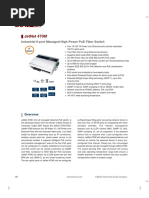 Jetnet 4706F: Industrial 6-Port Managed High Power Poe Fiber Switch