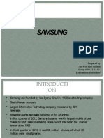 Samsung: Prepared by The 4-th Year Student Group 6.04.51.14.02. Konstantine Barbashov