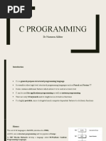 C Programming: DR Nazneen Akhter