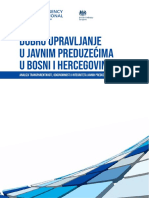 Dobro Upravljanje U Javnim Preduzećima U BiH