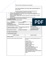 Detailed Lesson Plan - Fundamentals of Accounting 1