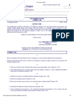 Bar Questions 2006 Criminal Law