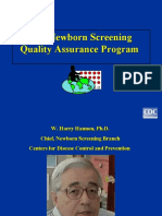 The Newborn Screening Quality Assurance Program