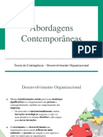 Abordagens Contemporâneas - Teoria da Contingência - Desenvolvimento Organizacional.pdf