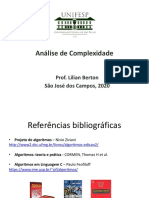 Aula 1 - Análise de Complexidade