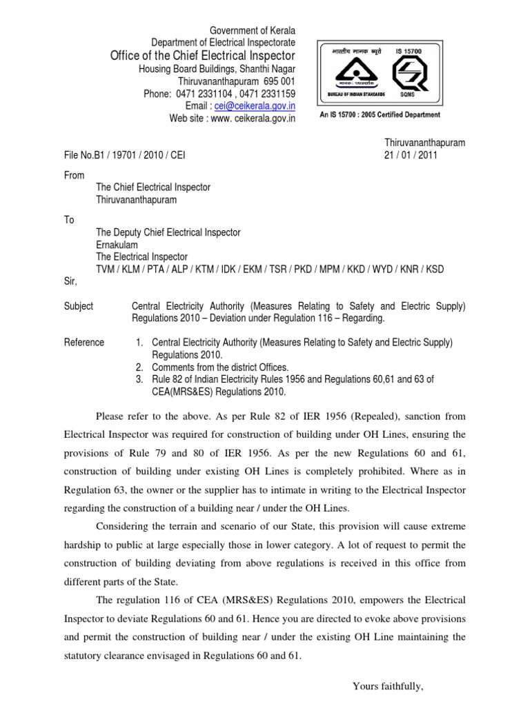 CEA Regulations PDF Government Information Justice