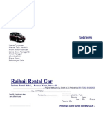 TandaTerima Rental Mobil