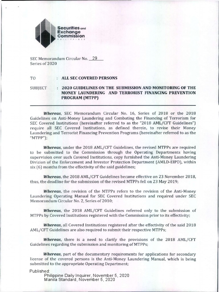 Securities and Exchange Commission All Sec Covered Persons PDF