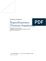 Especificaciones Técnicas Arquitectura: Agencia Dominicos