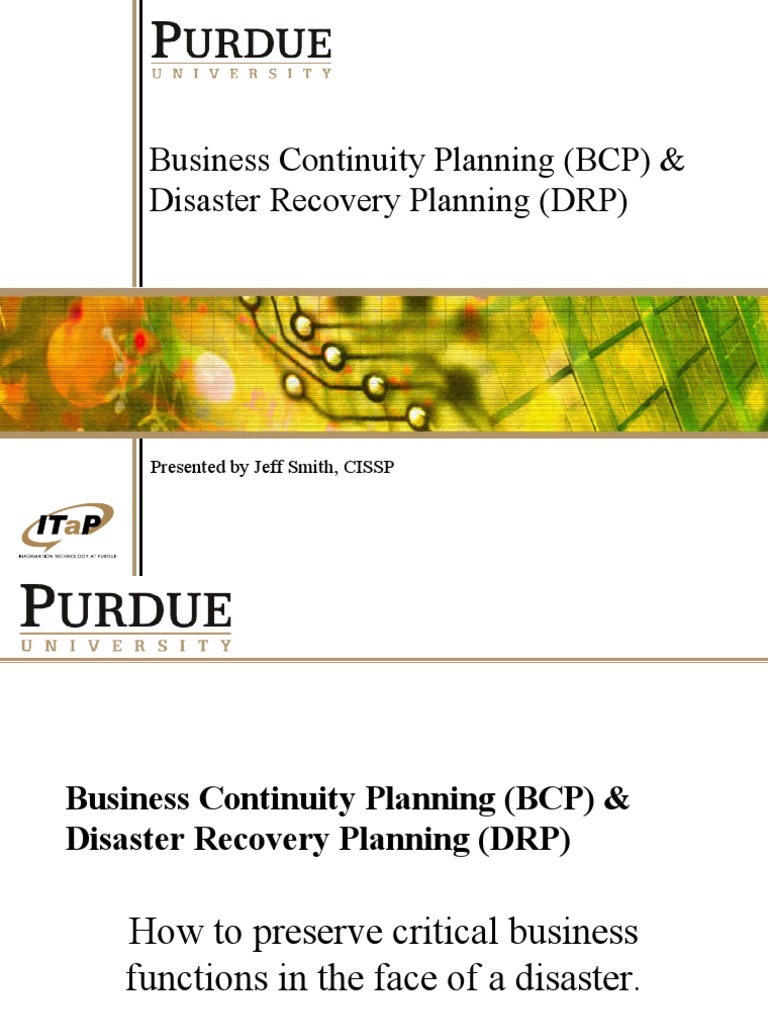 Business Continuity & Disaster Recovery Guide | PDF | Backup | Business