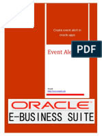 Create event alert in Oracle apps to send welcome email