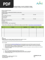 International Sales Order Form - (COUNTRY) - (NAME)
