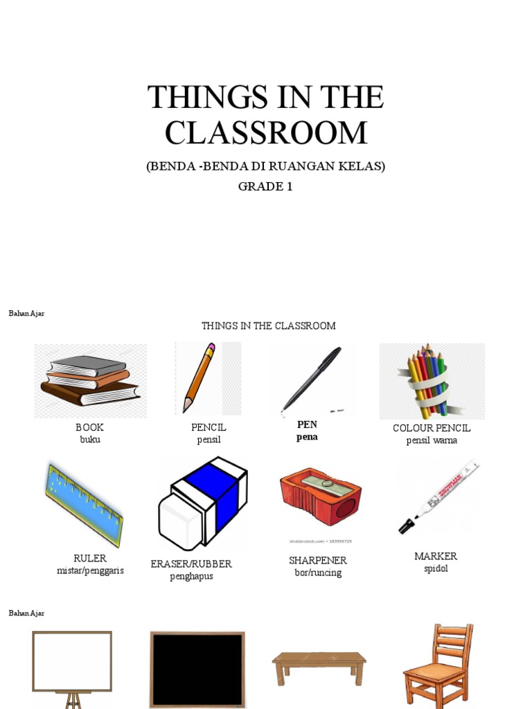 Things in The Classroom | PDF