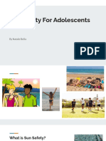 Sun Safety For Adolescents: by Natalie Bellia