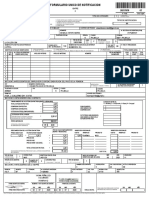 Formulario único de notificación ISAPRE