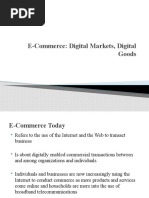 E-Commerce: Digital Markets, Digital Goods