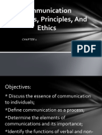 Communication Processes, Principles, and Ethics