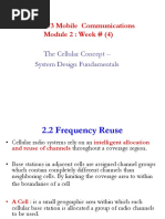 EENG473 Mobile Communications Module 2: Week # (4) : The Cellular Concept - System Design Fundamentals