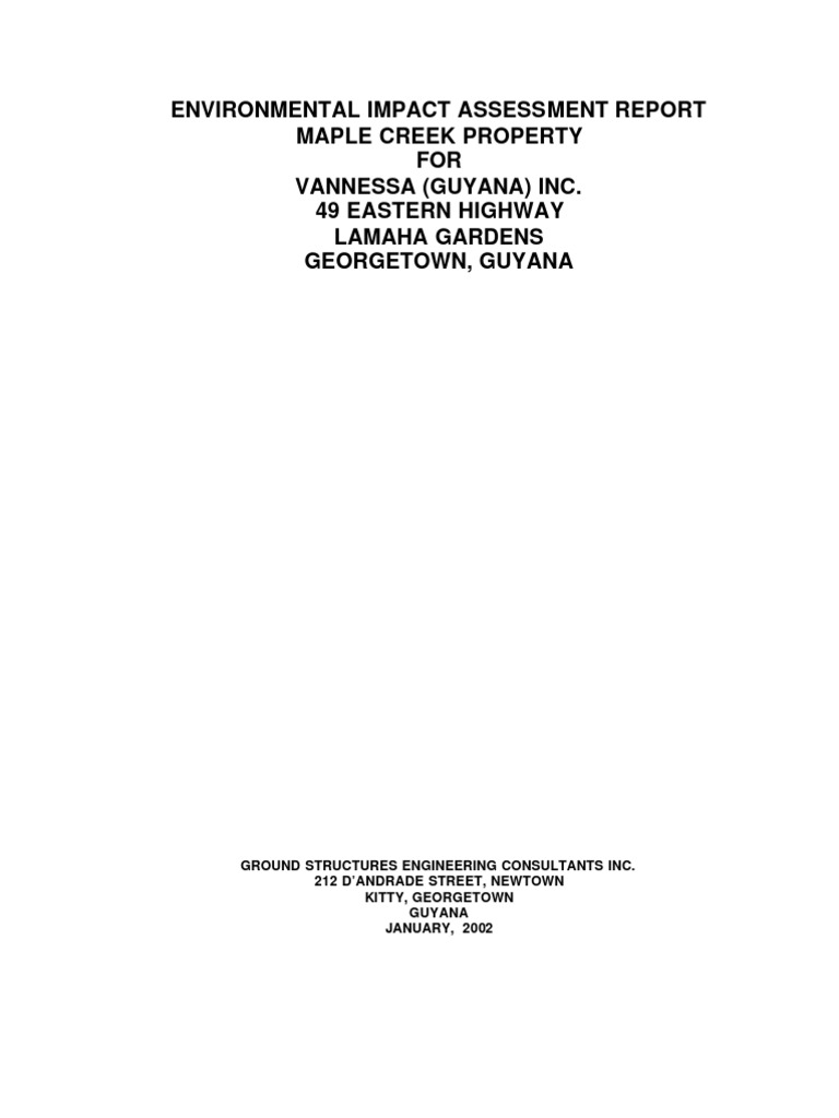 Mining Eia Pdf Mining Environmental Impact Assessment