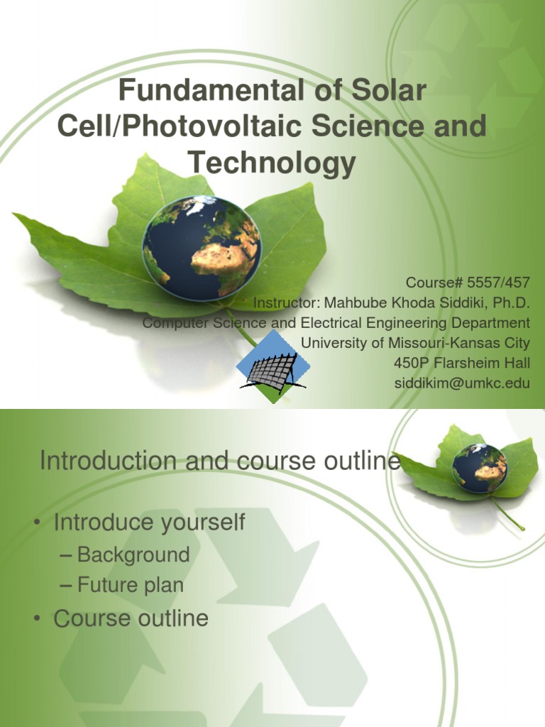 Careers in Solar PV Technology Overview | PDF | Photovoltaics | Energy ...