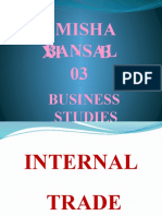 Amisha Bansal Xi - B 03: Business Studies