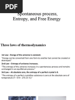 Spontaneous Process, Entropy, and Free Energy