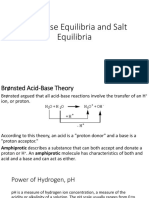 Acid-Base Equilibria and Salt Equilibria Explained