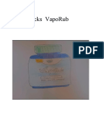 Vicks Vaporub: Whatis The Effect of Vix To A Person Especially For Those Who E Coughs and Difficulty in Breathing