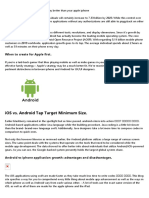 iOS vs. Android Tap Target Minimum Size.: When To Create For Apple First