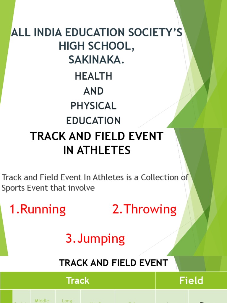 Athletics PDF | PDF | Track And Field | Summer Olympic Sports