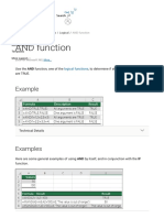 Excel AND Function