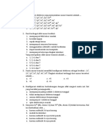 Soal Kimia - Unsur Transisi